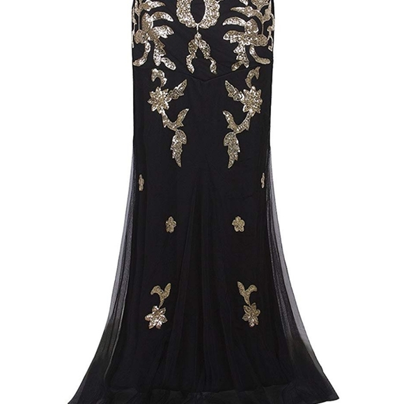 1920s Vintage Style Sequin Evening Gown - Picture 3 of 3